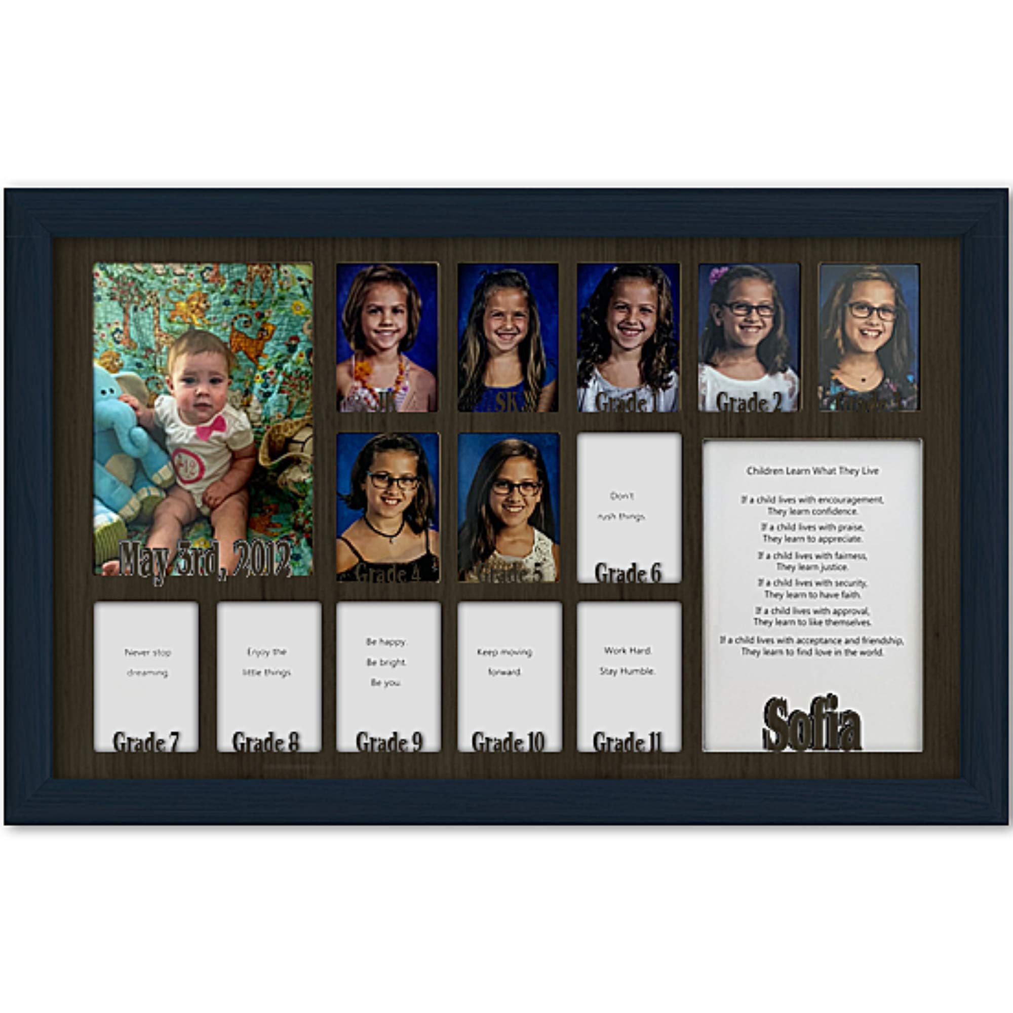 Personalized Northland School-Years Picture Frame - Holds 12 (2.5