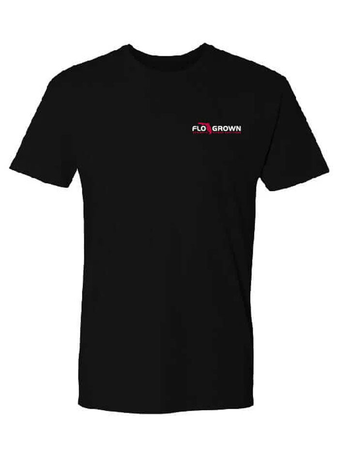 FloGrown FGM 1713 Florida Tough T-Shirt for Men - Premium Black Cotton Tee - Durable Casual Wear for Outdoor Activities & Everyday Comfort