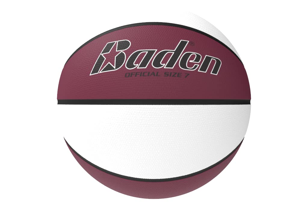 Premium Baden Rubber Basketball - Official Size 7 for Indoor & Outdoor Play - Durable Grip for Training, Games, and Street Basketball