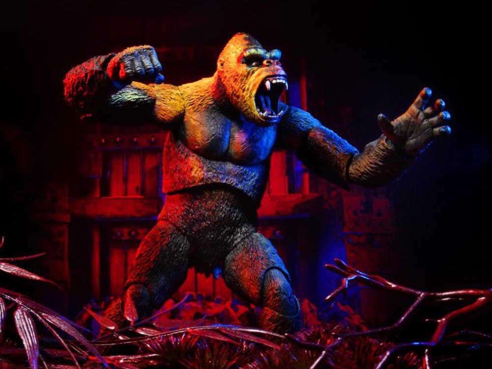 NECA King Kong Illustrated Version Action Figure - Collectible Movie Monster Toy for Display & Gifts - Perfect for Fans, Collectors & Home Decor