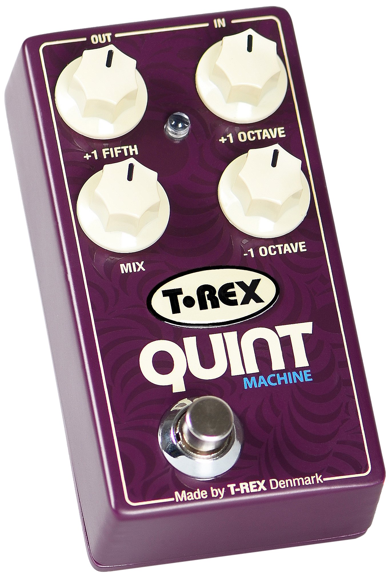 T-Rex Engineering QUINT-MACHINE Guitar Effects Pedal - Adjustable Octave Up/Down & Fifth Up Controls for Organ, Synth & 12-String Simulation (Model 10094) | Perfect for Live Performances, Studio Recording & Experimental Sound Design