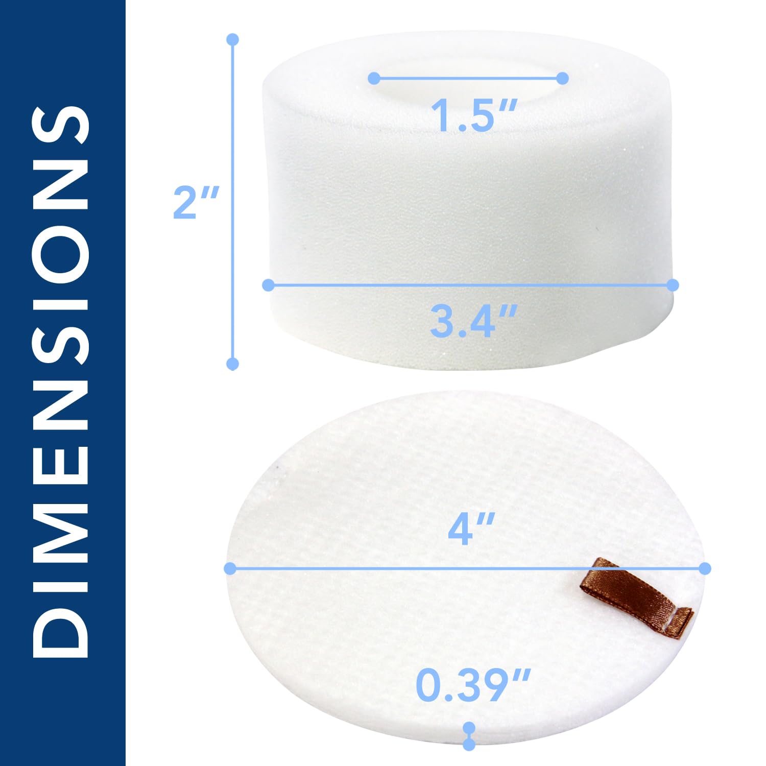 Shark NV680 Vacuum Foam & Felt Kit - 2 Pack with Brush for Floor Cleaning