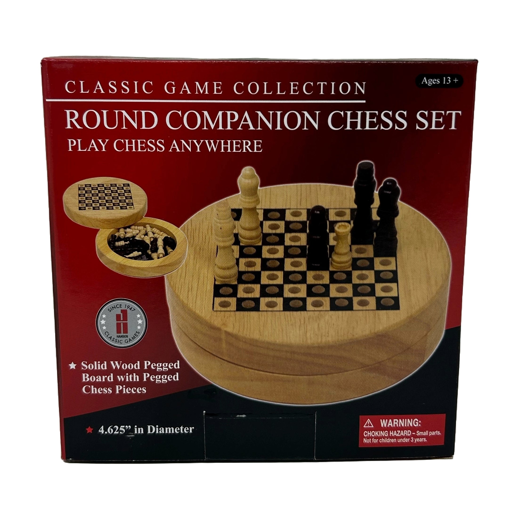 Classic Round Chess Set - Portable Travel Edition for Adults & Kids - Perfect for Outdoor Picnics, Camping & Family Game Nights