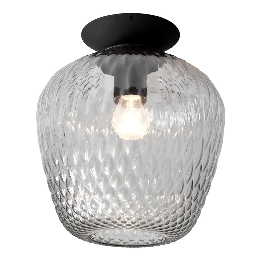 Modern Blown Glass SW5 Ceiling Light Fixture - Elegant White LED Chandelier for Living Room, Bedroom & Dining Room - Perfect for Home & Office Lighting Decor