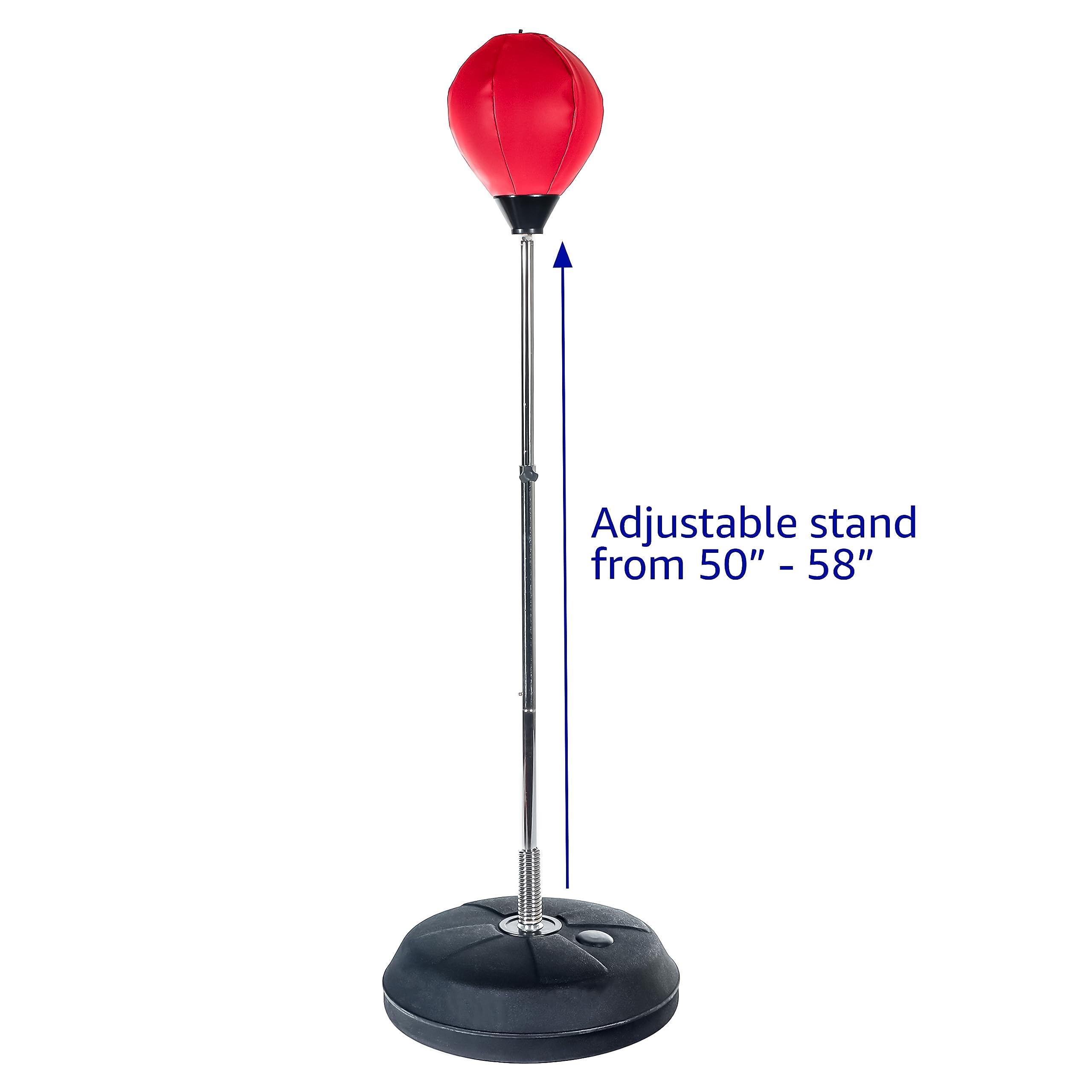 Trademark Innovations Free Standing Punching Bag Stand for Adults - Heavy Duty Boxing Bag with Included Gloves | Perfect for Home Gym, Boxing Training & Fitness Workouts