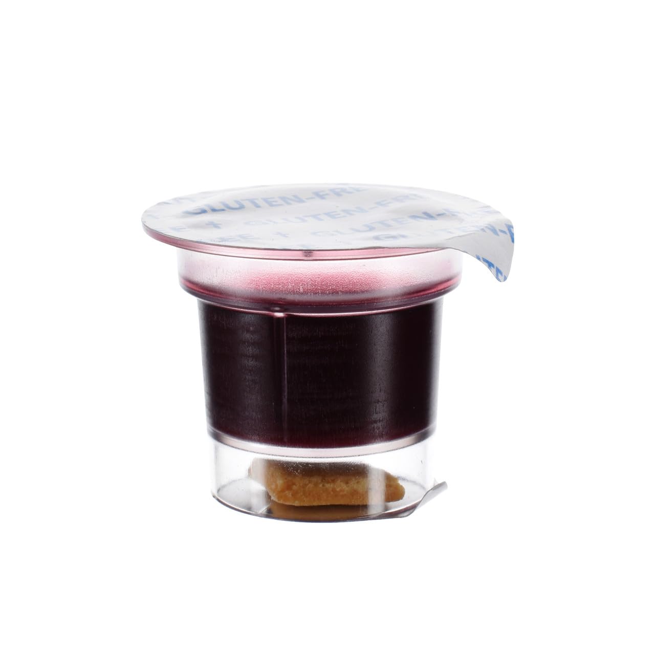 Gluten Free Pre-Filled Communion Cups with Concord Juice & Gluten Free Bread - 100 Pack | Tray & Seatback Compatible | Perfect for Church Services, Weddings & Religious Ceremonies