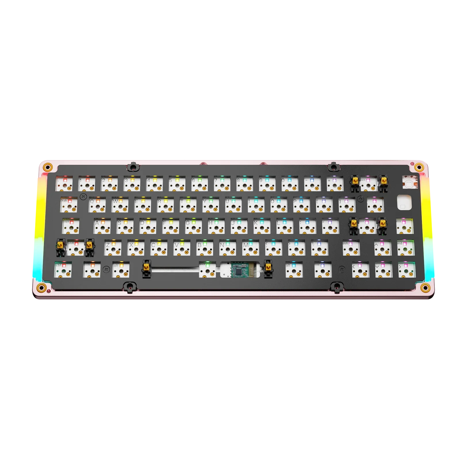 GMMK 3 Mechanical Keyboard Bottom Case - Metal Arcade Pink 65% Layout | Perfect for Gaming, Typing & Custom Keyboard Builds