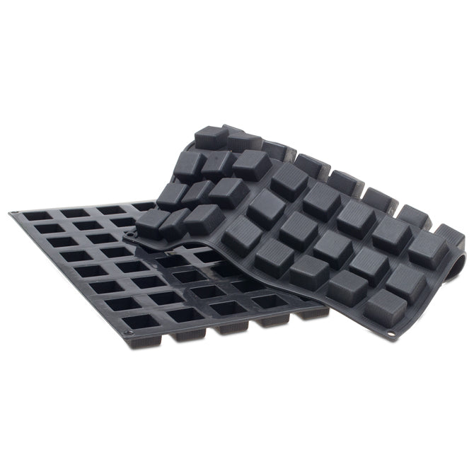 Flexipat Cube - 96 Silicone Baking Molds for Perfect Cube-Shaped Treats | Ideal for Brownies, Jellies, Ice Cubes & Chocolate Making | BPA-Free & Non-Stick
