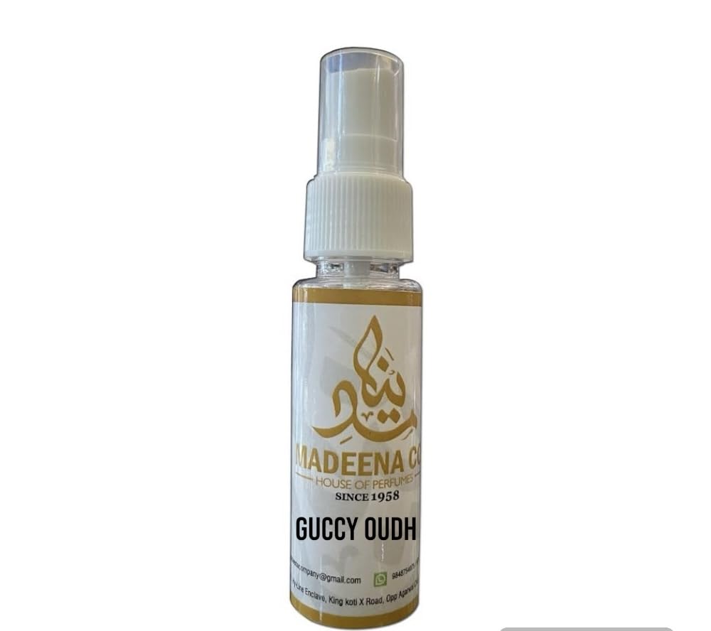 Premium MADEENA CO. GUCCY OUDH Unisex Perfume - Long Lasting 24 Hours Fragrance for Men & Women (25ML Travel Size) | Perfect for Daily Wear, Special Occasions & Gifts