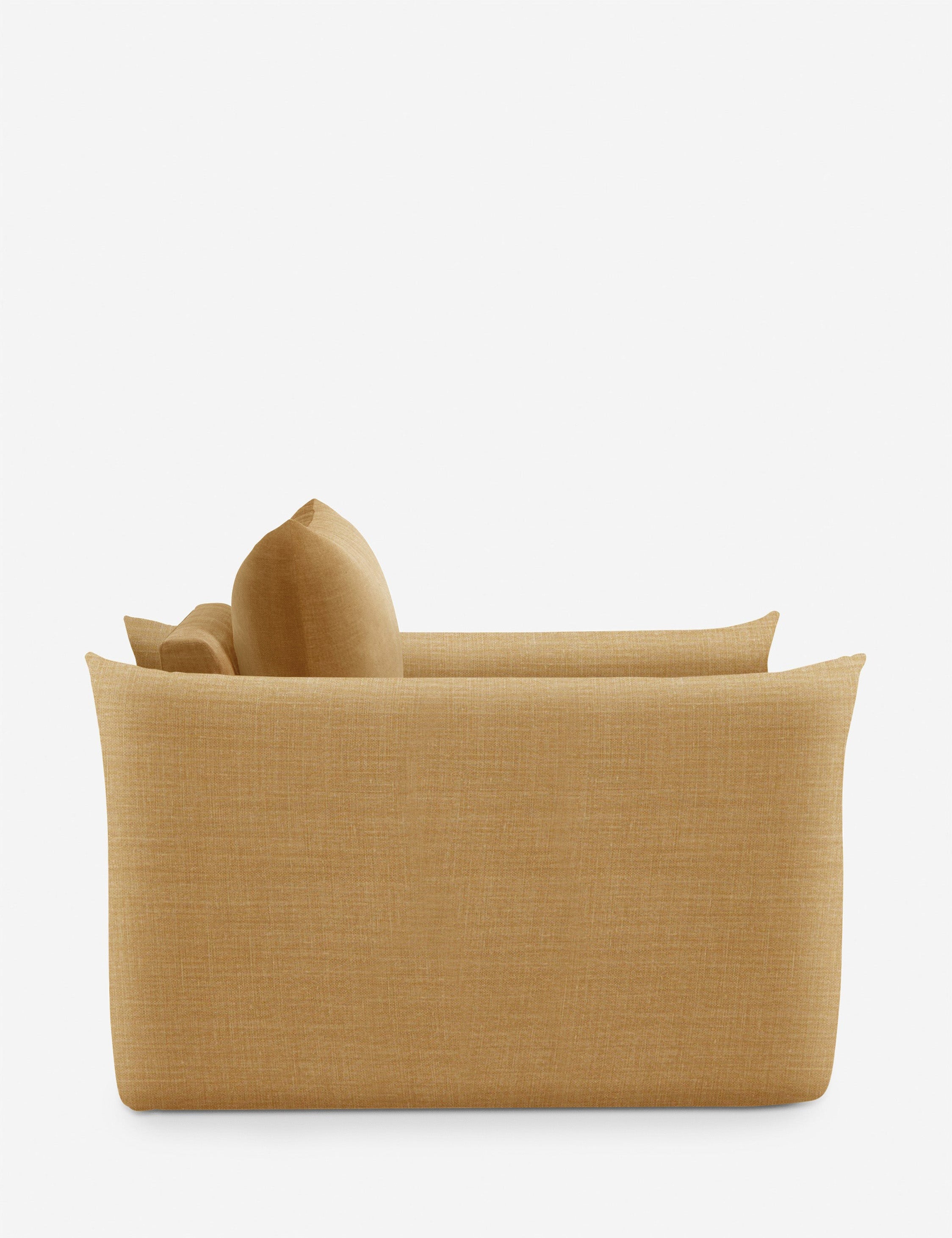 Stylish Banks Accent Chair - Modern Upholstered Lounge Chair for Living Room, Bedroom & Office - Comfortable Reading Chair with Sturdy Wooden Legs
