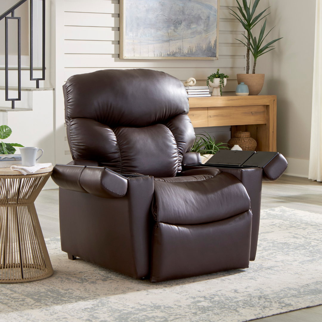 Golden Cloud Plus Lift Chair PR 511 - Large Recliner with Coffee Bean Brisa Leather | Power Lift Assist for Elderly & Mobility Needs | Perfect for Living Room, Bedroom & Home Theater Comfort