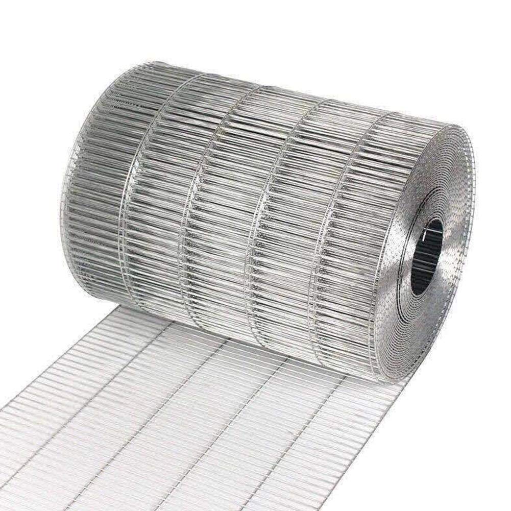 Hot Dip Galvanized Welded Wire Mesh Roll 2.5x10cm Rectangular Opening - 0.6x20m Silver Garden Fence Netting for Pigeon, Quail, Rabbit & Chicken Coop - Durable Animal Enclosure & DIY Poultry Protection for Backyard Farming