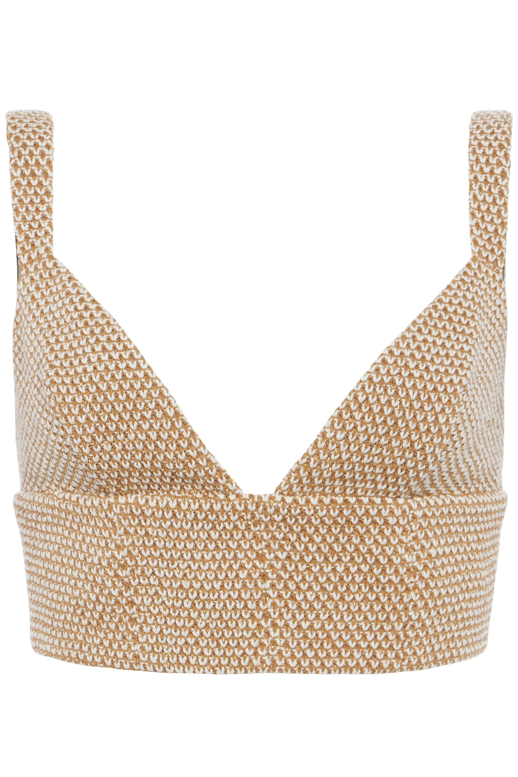 L'Agence Castalia Knit Bra Top - Women's Comfortable Seamless Bralette for Yoga, Lounge & Layering | Soft Stretch Fabric, Breathable Support