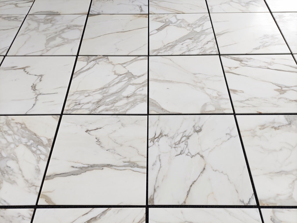 Premium Calacatta Gold Marble Tile 24x24 Inches - Polished Porcelain Floor & Wall Tile for Kitchen, Bathroom, and Luxury Home Decor