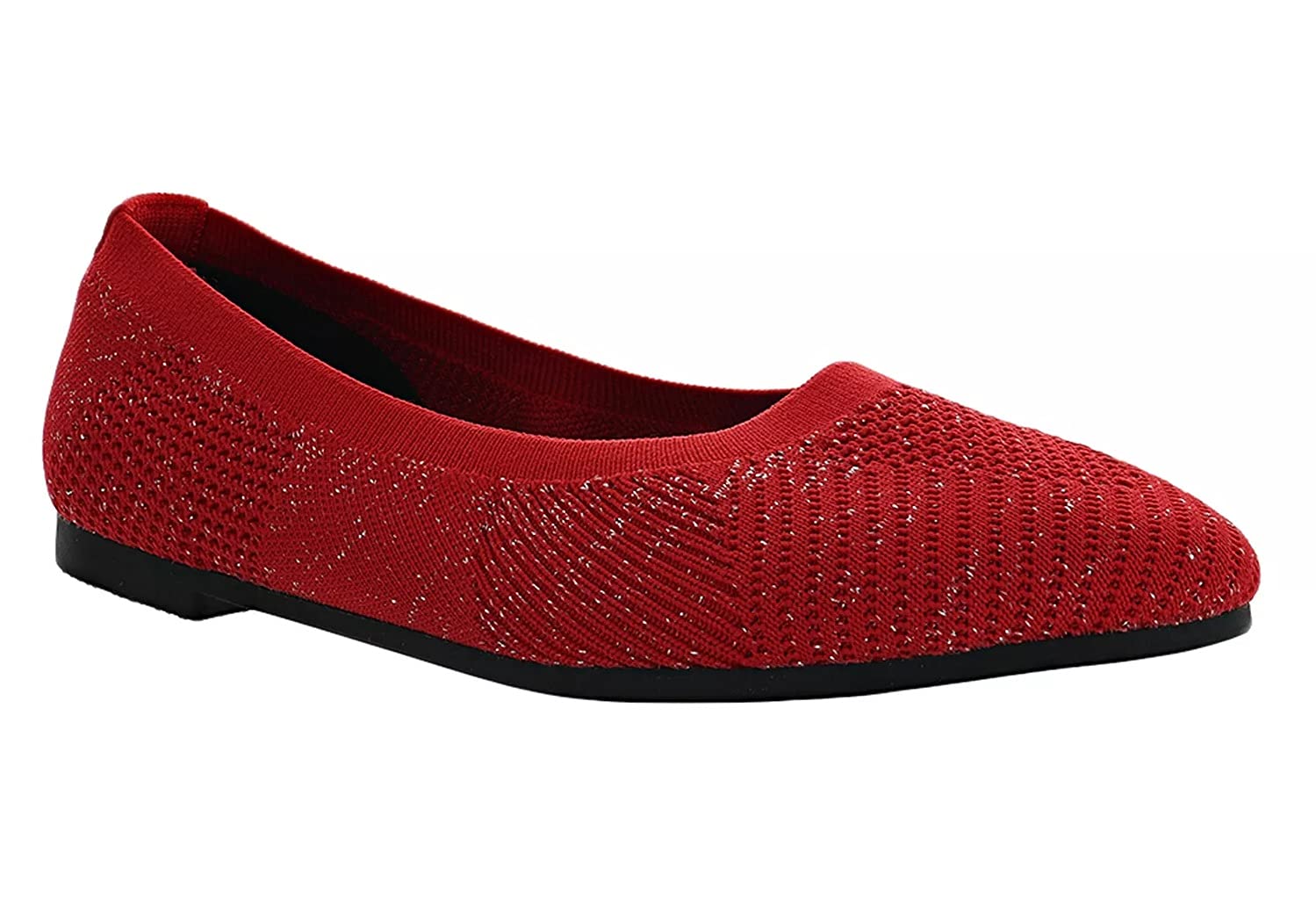 Bernie Mev Nikki Women's Fashion Sneakers - Red & Silver Color, Size 38 | Comfortable Casual Shoes for Walking, Work & Everyday Wear