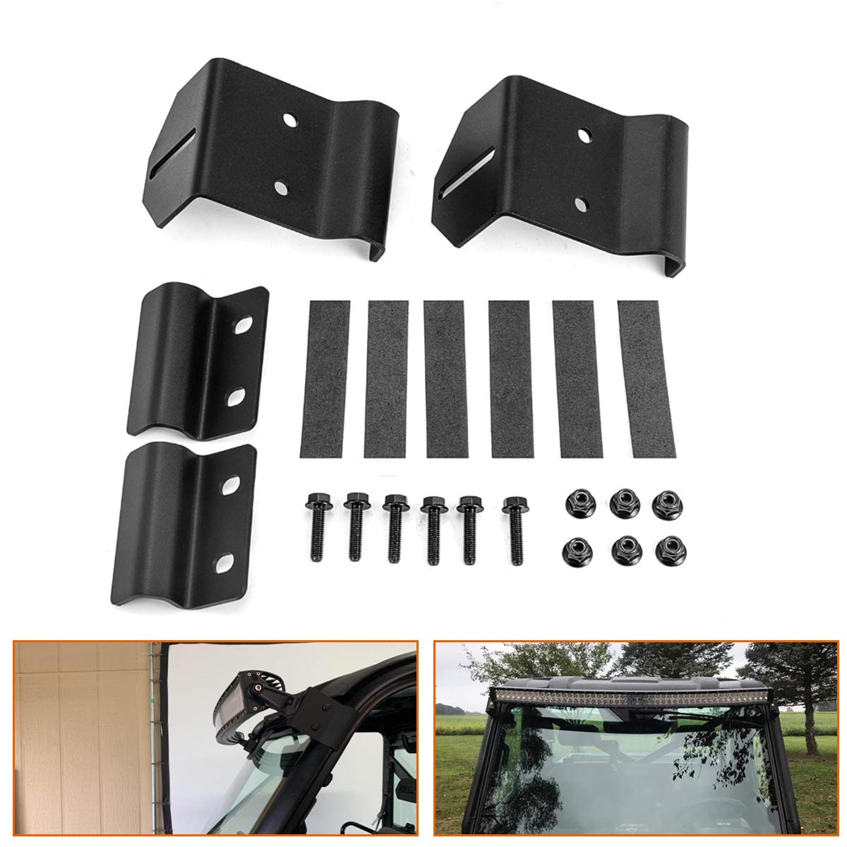 No-Drill Ranger Light Bar Mount Brackets - Pro Fit Cage Bracket for 50