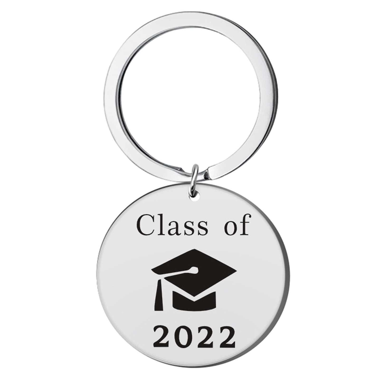 2022 Personalized Steel Graduation Key Ring - Durable Gift for Graduates