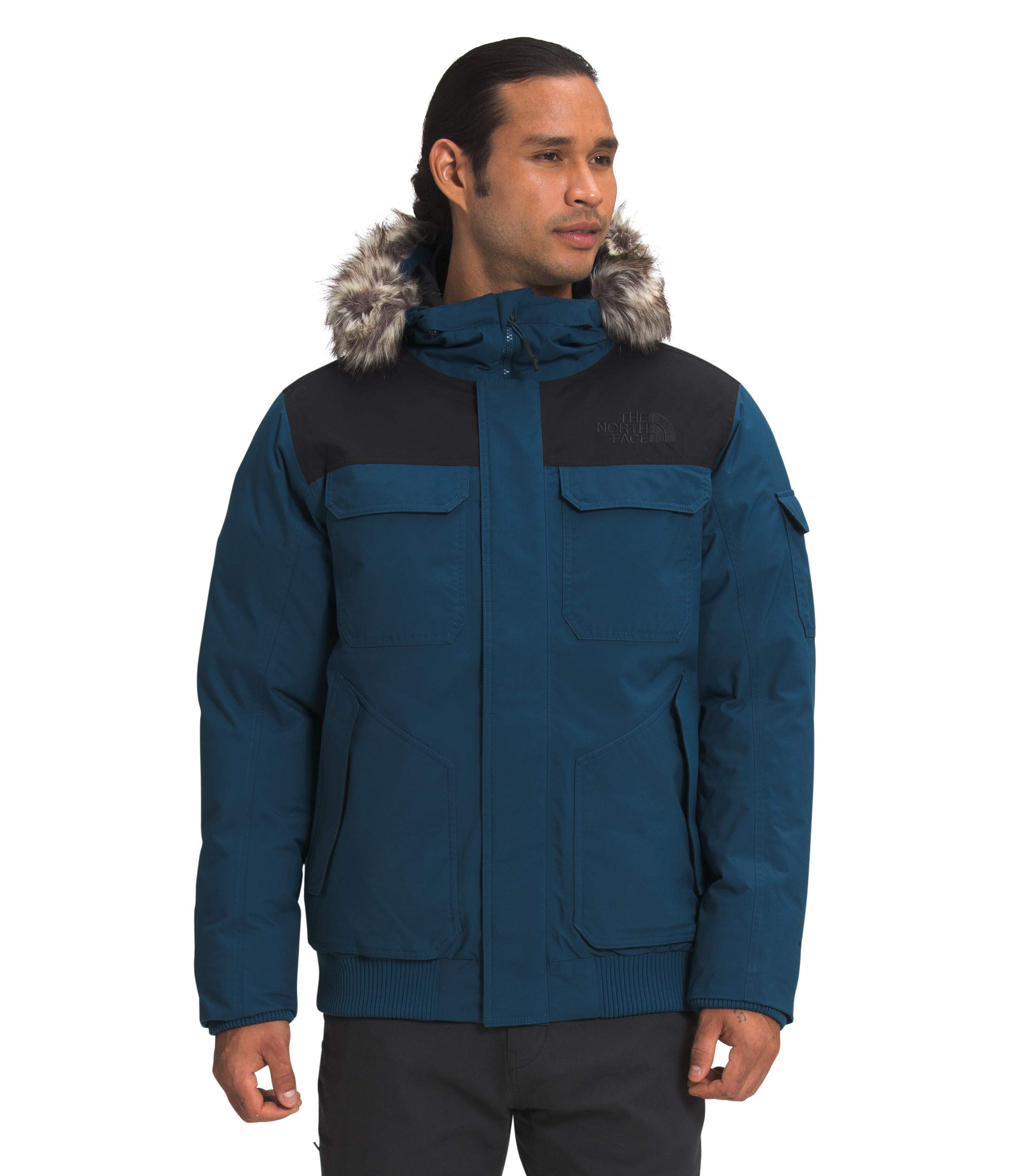 The North Face Men's Gotham Jacket III - Waterproof Winter Coat, Blue Wing Teal/TNF Black, Small - Warm Insulated Parka for Hiking, Skiing & Outdoor Adventures