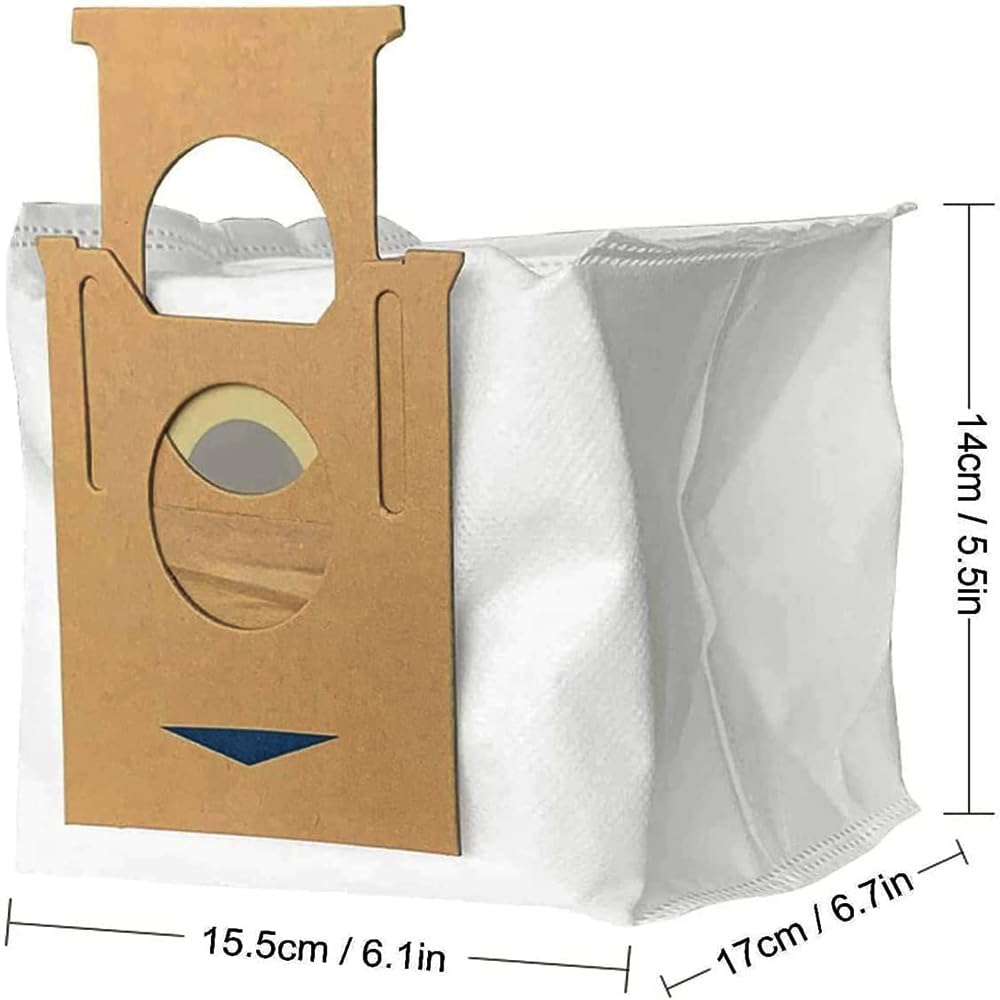 10pcs Replacement Dust Bags for Deebot OZMO T8 AIVI, T8 N8 Pro Plus, N8 Pro, N10 PLUS, T9+, Yeedi Robot Vacuum - Compatible with Ecovacs Deebot N8 - Perfect for Home Cleaning & Maintenance