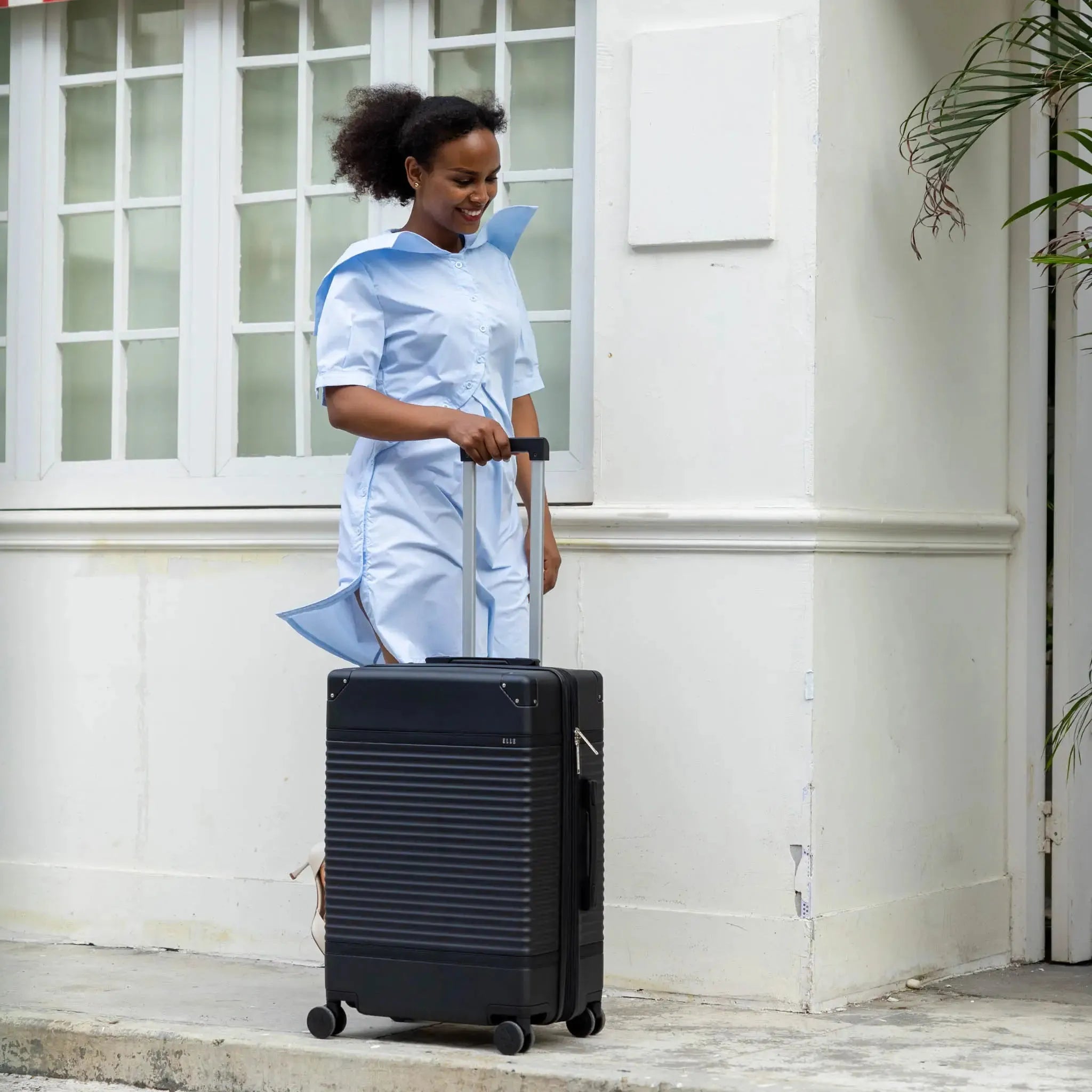 Vintage Expandable 3-Piece Luggage Set by Belleville - Lightweight Spinner Suitcase for Travel, Business Trips & Weekend Getaways