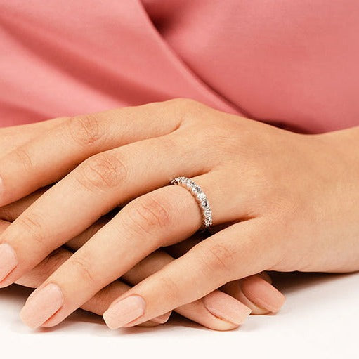 1.04 Carat Round Diamond Wedding Band for Women - Elegant & Timeless Bridal Ring for Engagement, Anniversary & Special Occasions