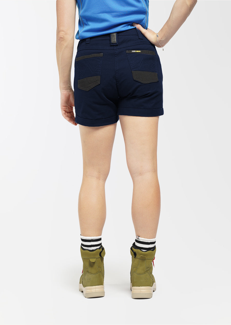 Flex and Move™ Women's Stretchy High-Waisted Workout Shorts - Perfect for Yoga, Running & Gym