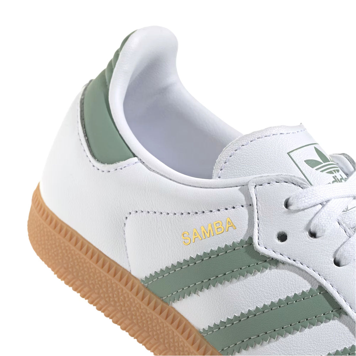 Kids Samba OG Sneakers - Cloud White Silver Green | Comfortable Athletic Shoes for Boys & Girls | Perfect for School, Sports & Casual Wear