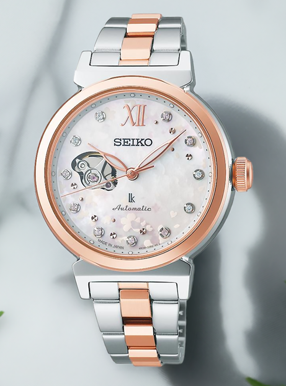 SEIKO LUKIA Ladies Watch SSVM064 - Japanese Automatic Movement, Sakura Blooming Limited Edition 2025 (JDM) - Perfect for Business, Formal Occasions & Luxury Gift Giving