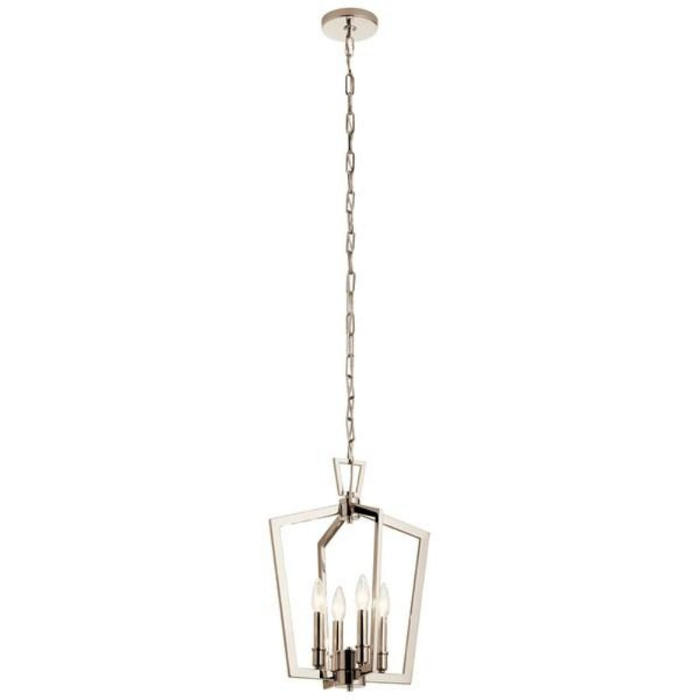 Marc Linear Chandelier - Modern 6-Light Crystal Pendant Lighting Fixture for Dining Room, Kitchen Island & Entryway | Elegant Gold Finish Glass Shade Contemporary Ceiling Light