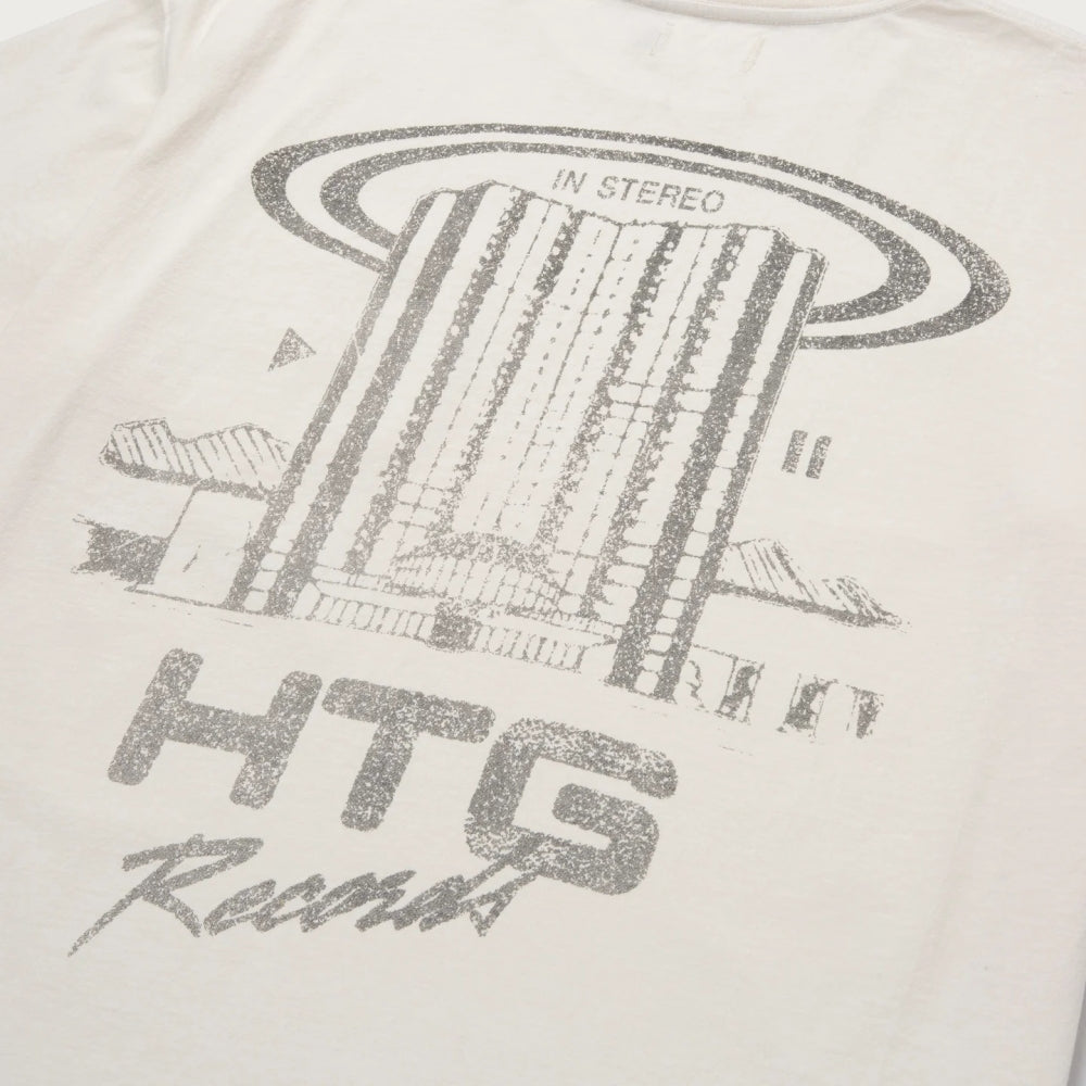 Honor The Gift HTG Records Tee - White Cotton T-Shirt for Men | Streetwear & Hip-Hop Fashion | Perfect for Concerts & Casual Wear