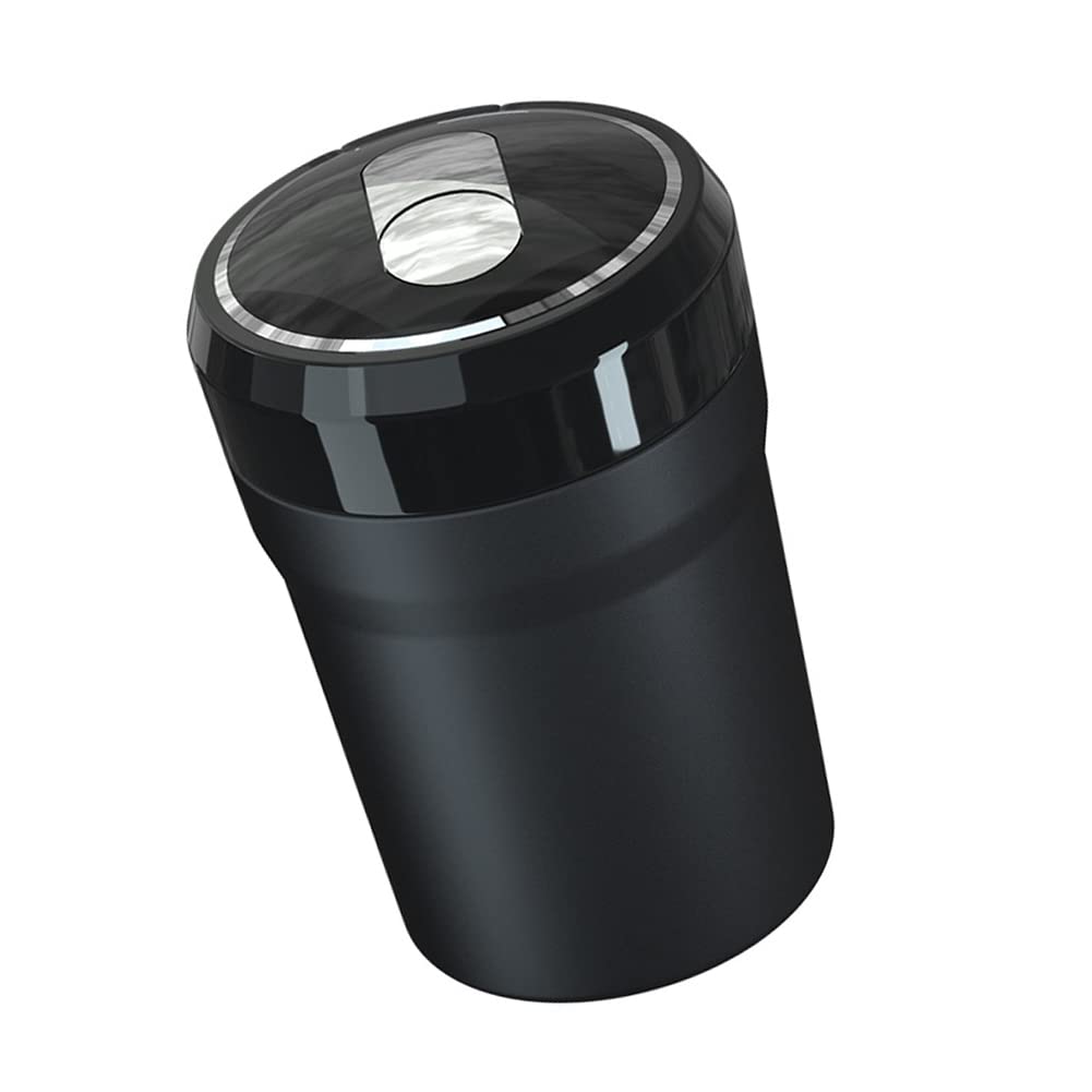 Smokeless Car Ashtray with Lid & Blue LED Light - Portable Cigarette Cup Holder, Detachable Car Decor for Home Office Travel - Perfect for Road Trips, Camping & Outdoor Adventures