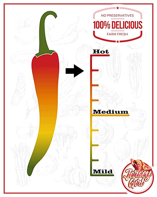 Jersey Girl Scorchin' Hot Sauce - Carolina Reaper & Dragon's Breath Pepper Blend - All Natural, No Salt Added - 5oz Bottle - Perfect for Wings, Tacos & Spicy Food Lovers