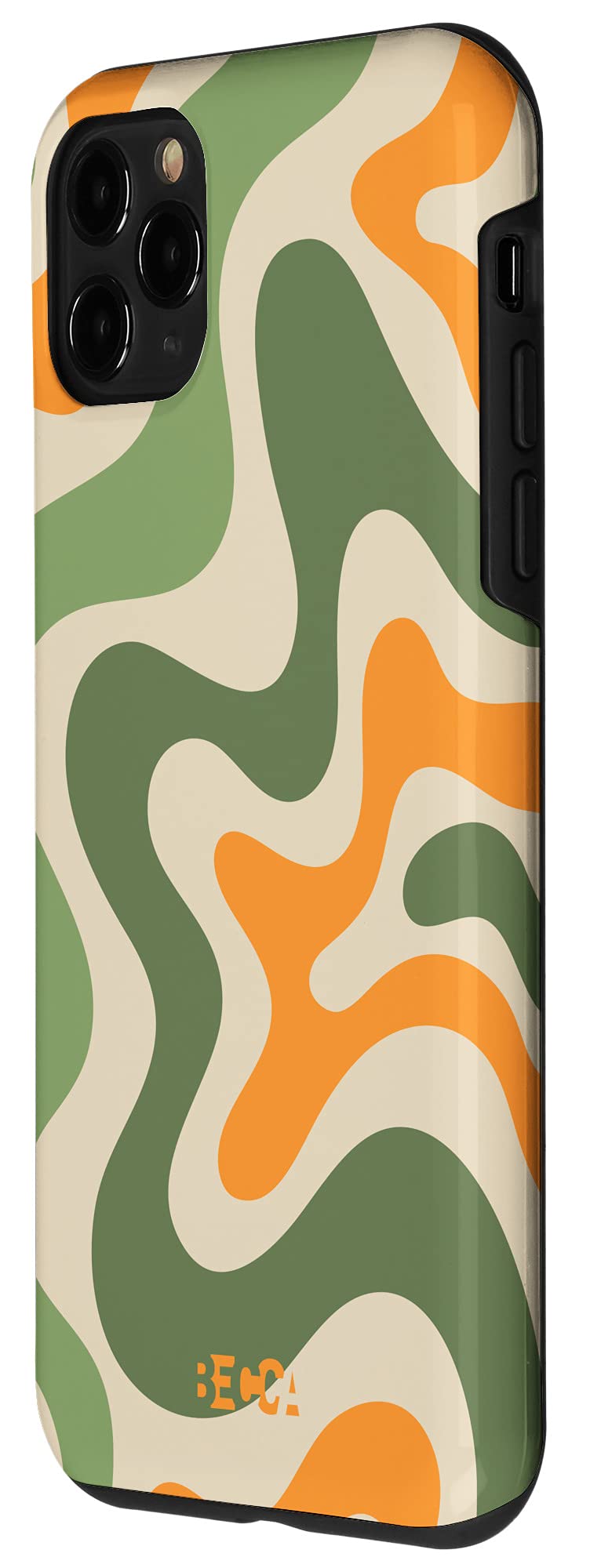 iPhone 11 Pro Retro Groovy Liquid Swirl Case - 70s 80s Psychedelic Design, Durable Protection for Everyday Use, Perfect for Music Festivals & Vintage Enthusiasts