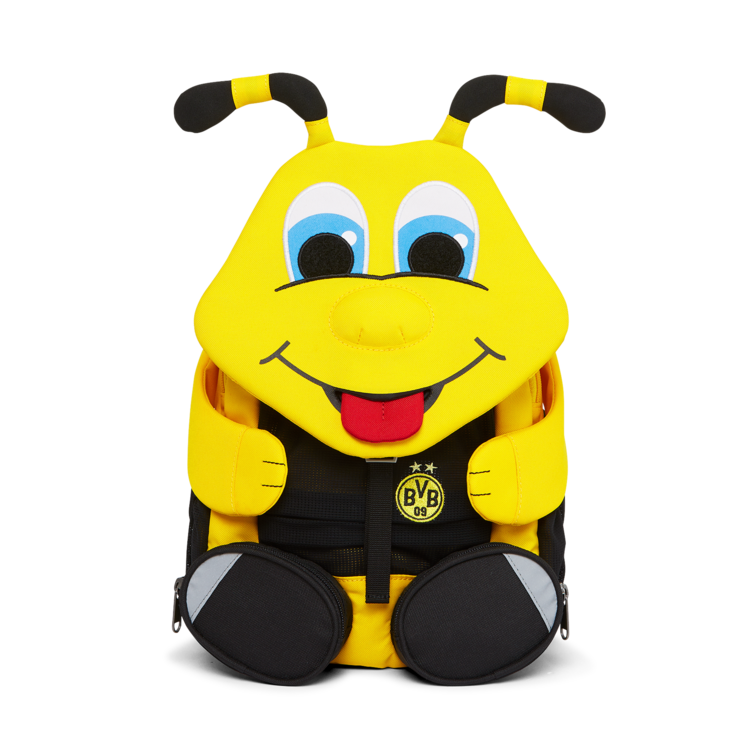 Affenzahn Large Friend BVB Borussia Dortmund Bee Backpack - Durable Kids School Bag for Boys & Girls - Perfect for School, Travel & Sports Fans