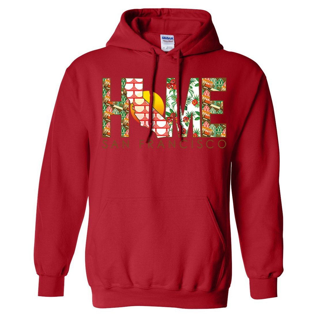 San Francisco Home Sweatshirt Hoodie - Cozy Pullover Sweater for Men & Women - Perfect for Casual Wear, Travel & Souvenir Gifts