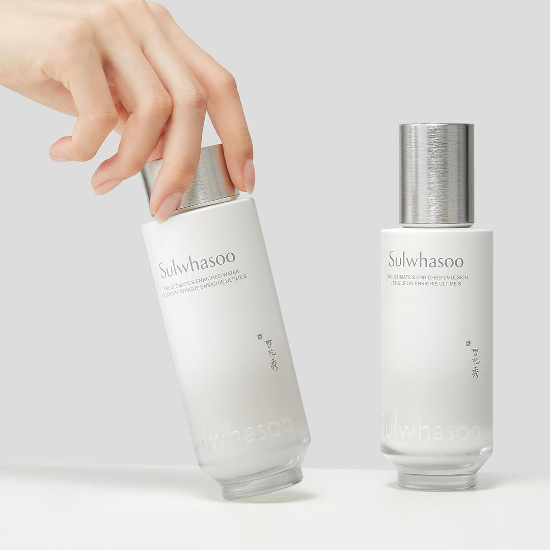 Ultimate S Enriched Water & Emulsion Set - Hydrating Skincare Duo for Glowing Skin | Perfect for Daily Moisturizing & Nighttime Routine