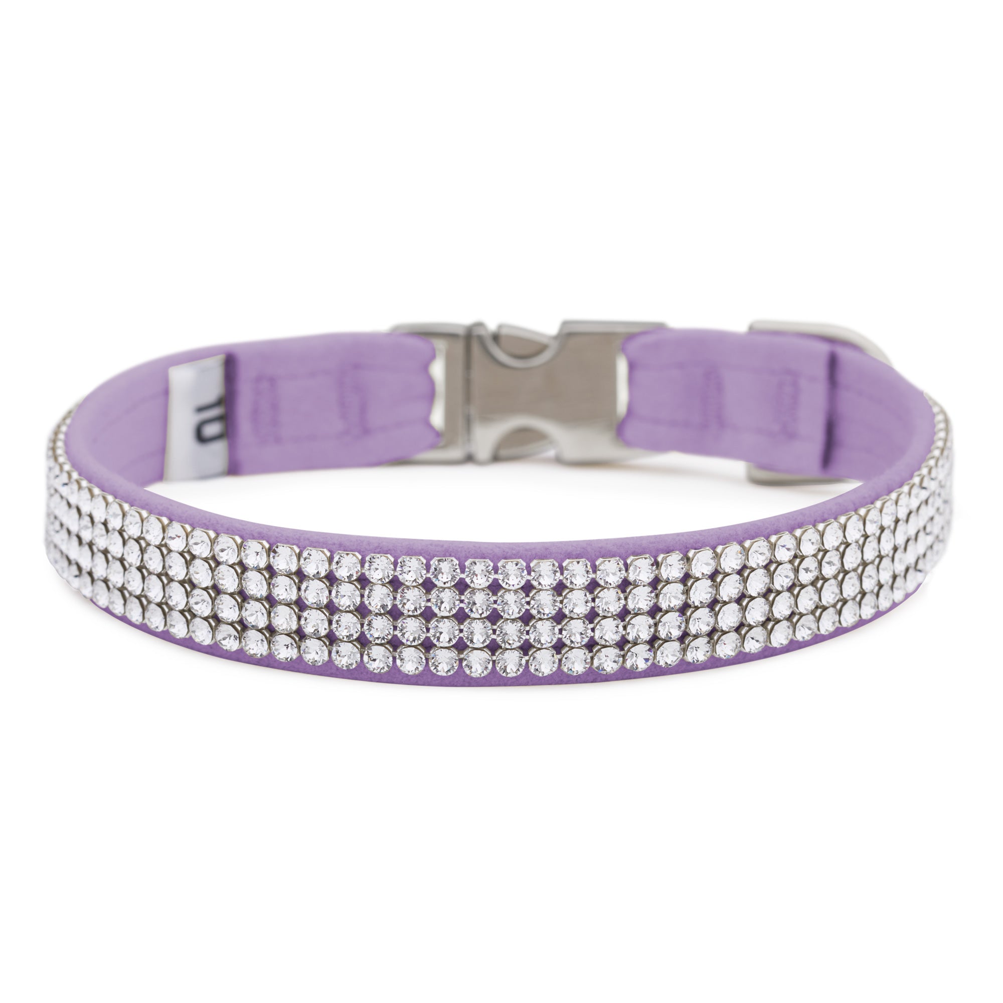French Lavender Scented 4-Row Giltmore Perfect Fit Dog Collar - Adjustable Pet Collar for Small to Medium Dogs, Comfortable & Stylish for Daily Walks & Outdoor Adventures