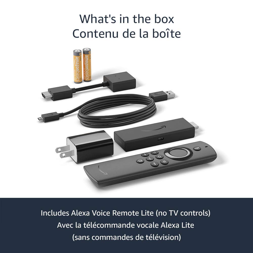 Amazon Fire TV Stick Lite with Alexa Voice Remote Lite - HD Streaming Media Player | Watch Netflix, Hulu, Prime Video on Smart TV | Home Entertainment Device