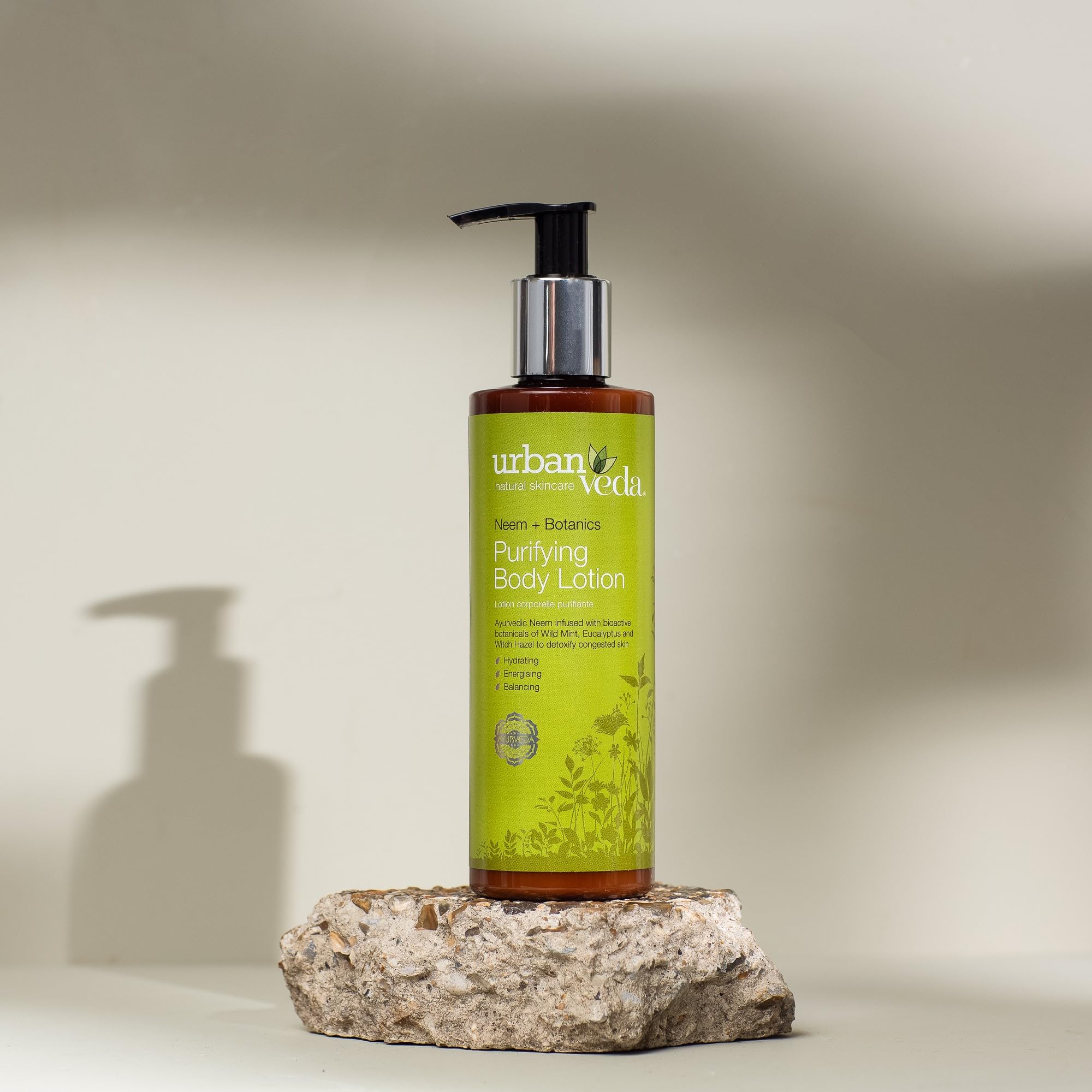 Urban Veda Purifying Neem Body Lotion for Oily & Acne-Prone Skin | Natural Moisturizer with Detoxifying Properties | Nourishing Care for Congested Skin | Perfect for Daily Skincare Routine & Post-Workout Refreshment