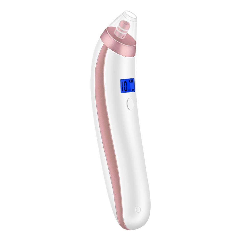 Electric Blackhead Remover Vacuum for Face - LED Display, Acne Extractor & Cupping Massage Kit (Pink) - Perfect for Home Skincare