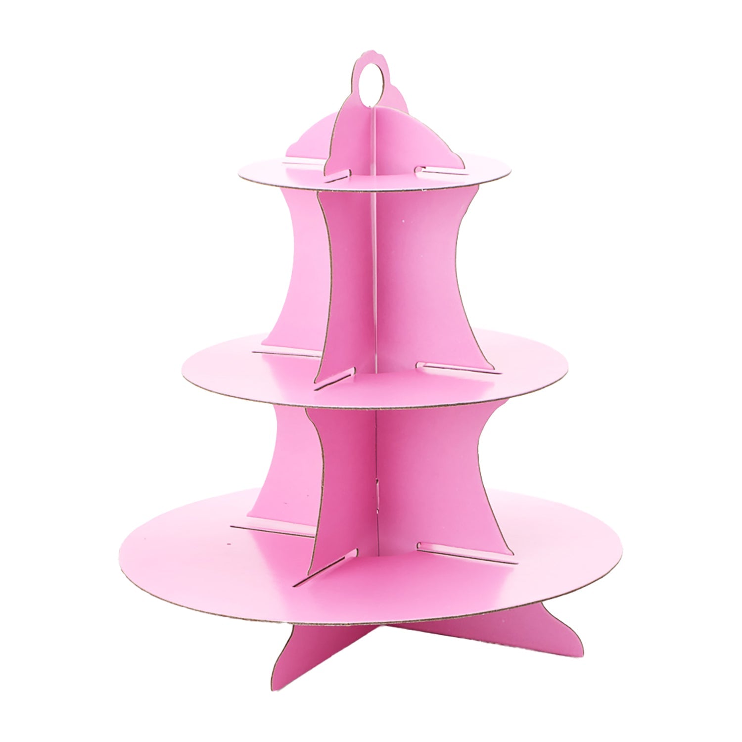 3-Tier Pink Cupcake Stand for Parties & Events | Elegant Dessert Display for Weddings, Birthdays & Baby Showers | Sturdy & Stylish Serving Tray
