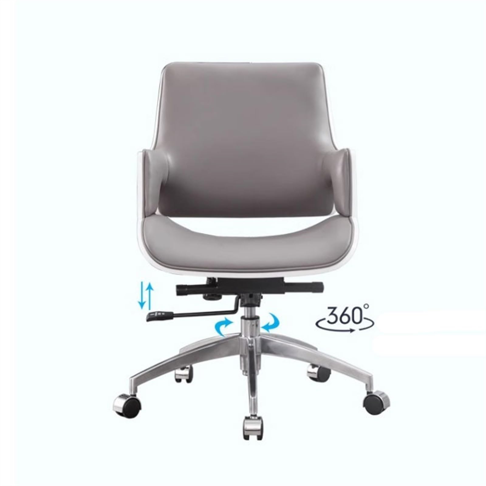 Ergonomic Office Chair - Modern Computer Desk Chair with 360° Swivel & Adjustable Height for Home, Conference, and Staff Use - Comfortable Work from Home & Office Seating Solution