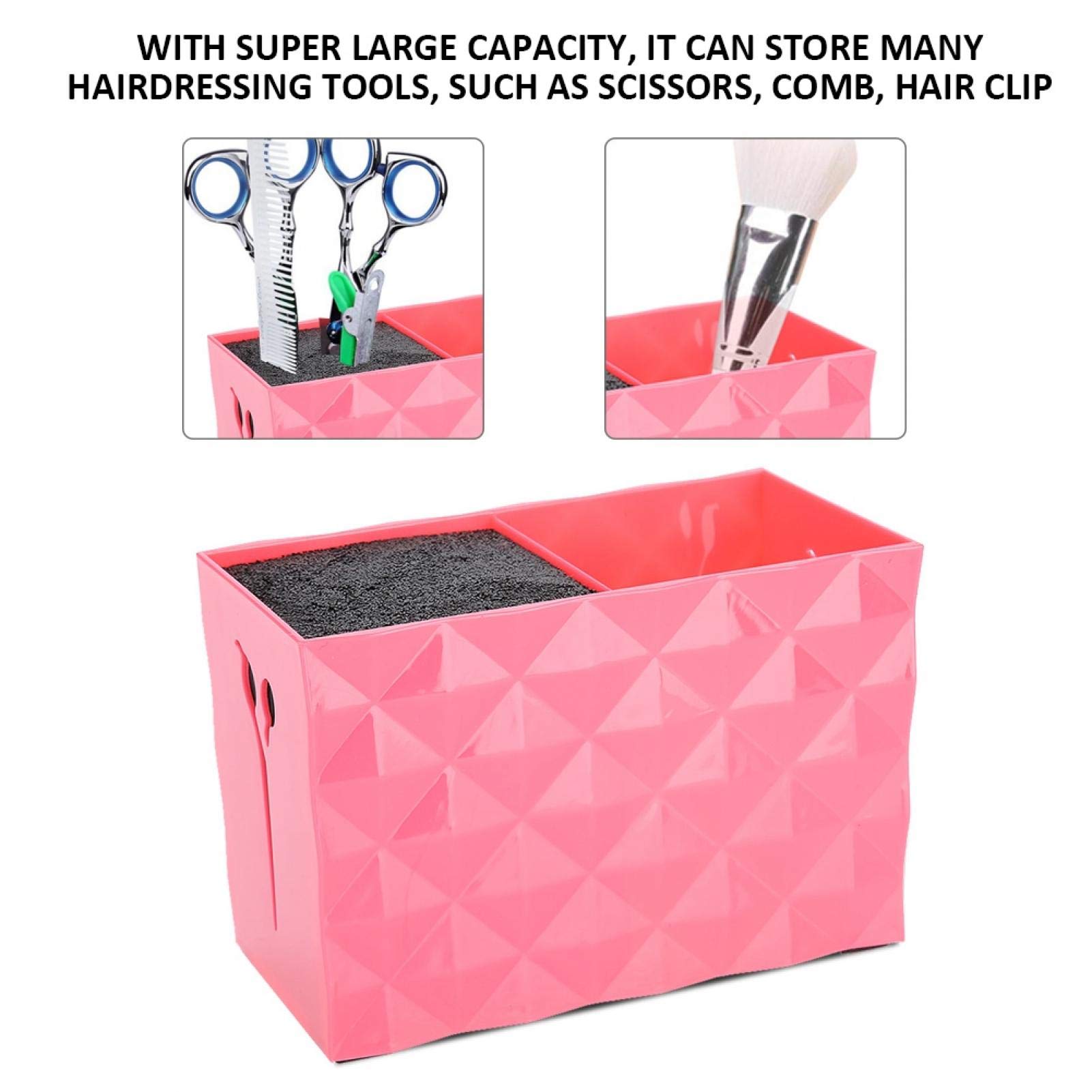 Professional Grooming Scissor Holder & Storage Box for Hairdressers - Multi-Layer Organizer for Scissors, Combs & Tools (Red) - Perfect for Salon, Barbershop & Home Hair Styling