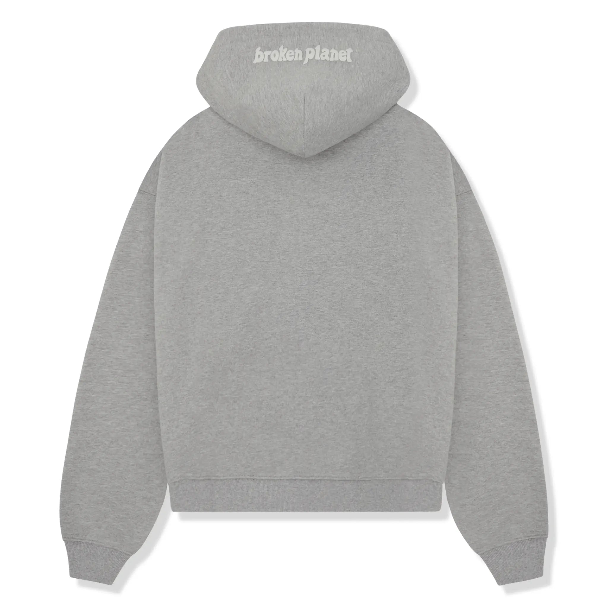 Broken Planet Outer Space Zip Up Hoodie - Heather Grey | Trendy Streetwear for Men & Women | Perfect for Casual Outfits, Gym & Outdoor Activities