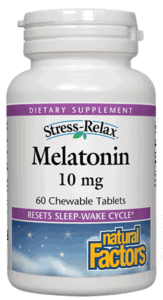 Stress Relax® Melatonin 10 mg Fast-Dissolve Tablets for Sleep Support - Natural Sleep Aid for Adults with Insomnia, Jet Lag & Shift Work Relief