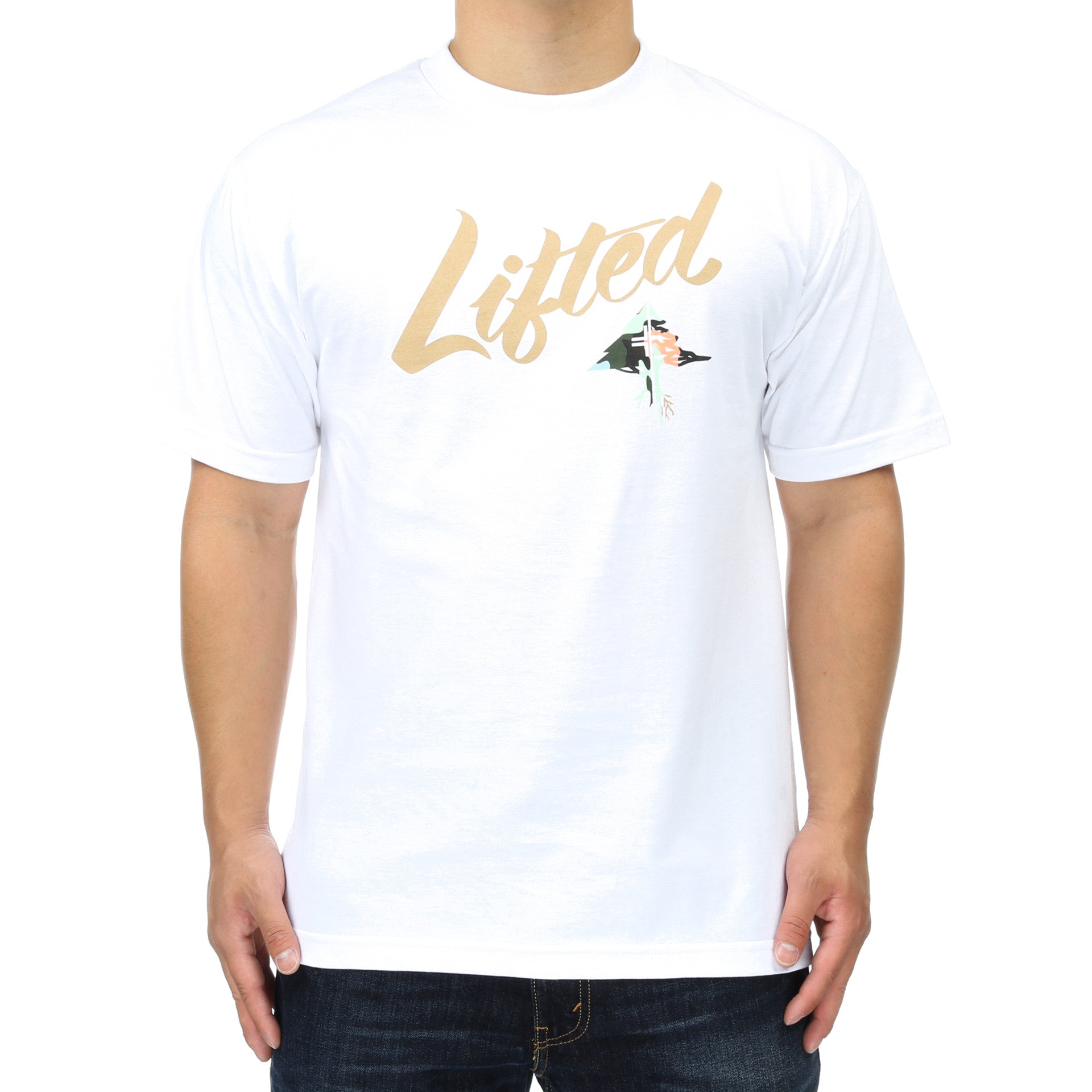 LRG Lifted Script Tee - Premium White Cotton Graphic T-Shirt for Men | Streetwear Fashion & Casual Wear