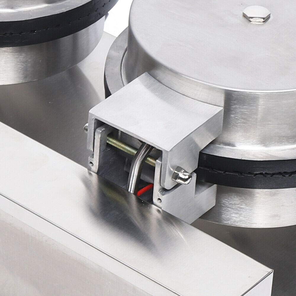 Electric Ice Cream Waffle Cone Maker Machine - Commercial & Home Use, 110V Nonstick Stainless Steel Waffle Cone Roll Maker - Perfect for Ice Cream Shops, Bakeries, and Home Dessert Making