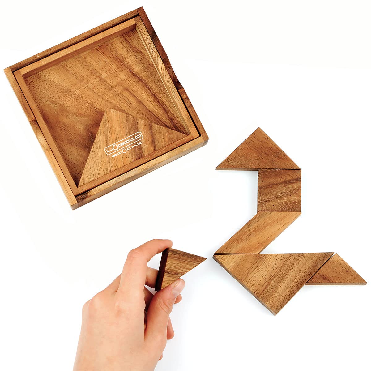 Logic Games Tangram Puzzle - 100 Shapes in 1 - Educational Brain Teaser - Geometry Learning Toy - Euclid Collection | Perfect for Classroom Activities, STEM Learning & Family Game Night
