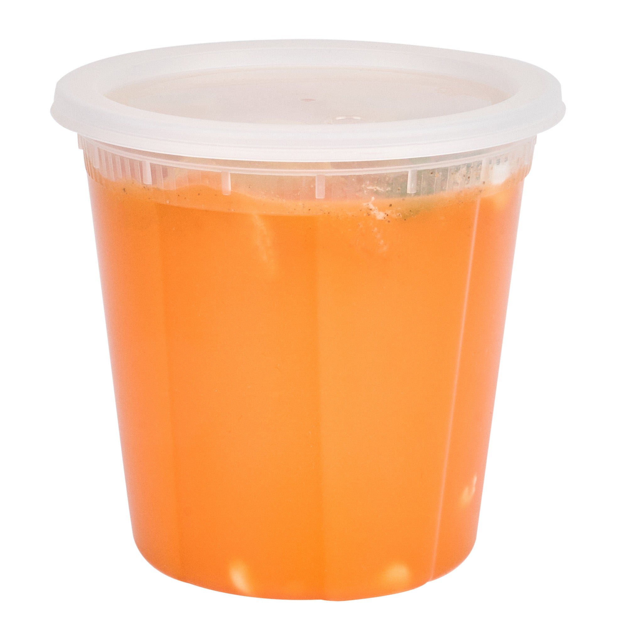 32 oz Round Clear Plastic Soup Containers with Lids - 50 Pack, Microwave Safe & Leak Proof Food Storage Containers for Takeout, Meal Prep, Catering & Leftovers (5