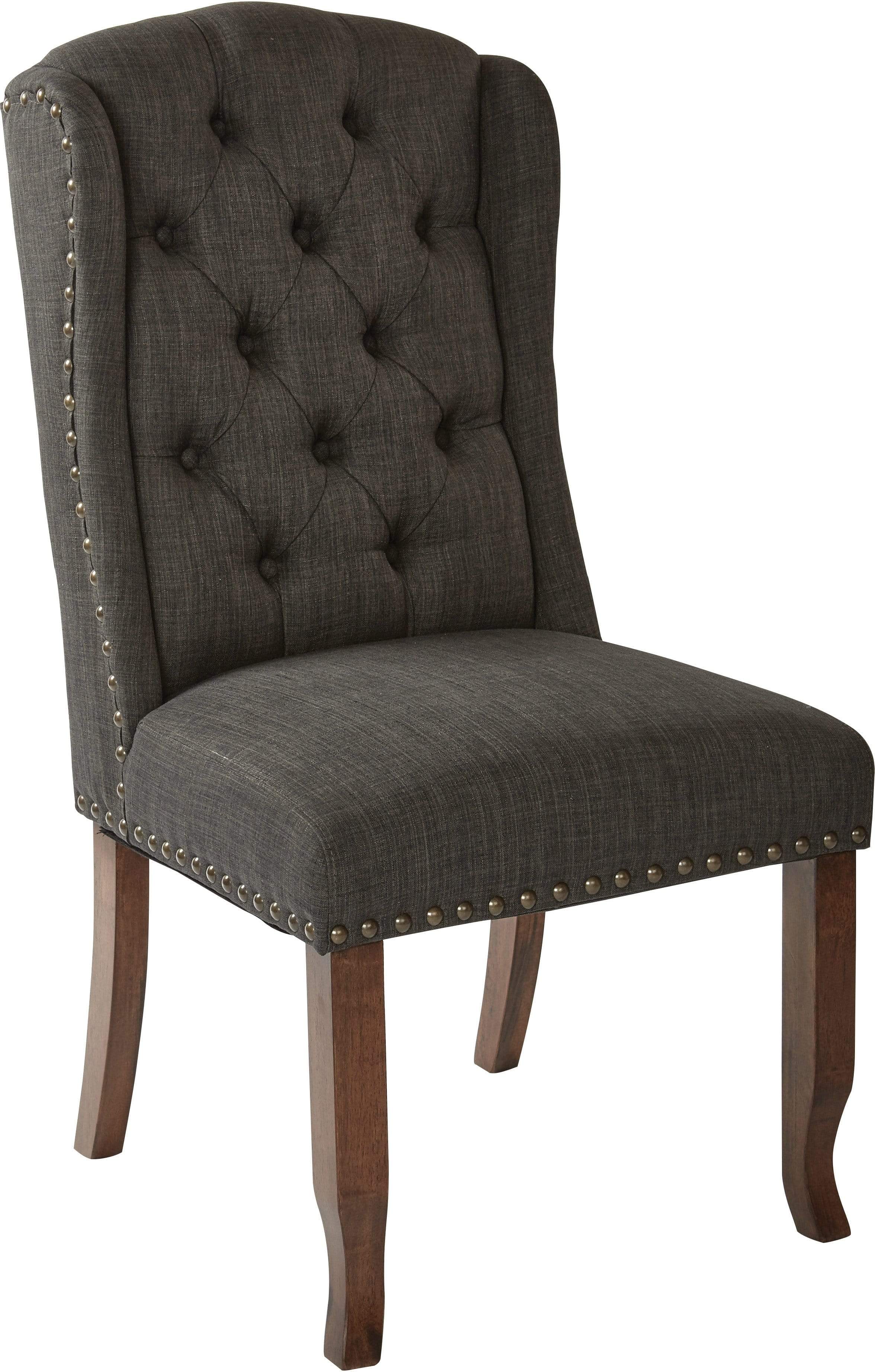 Office Star Ave Six Jessica Tufted Wing Dining Chair - Comfortable Upholstered Side Chair for Dining Room, Kitchen, Office & Home Decor - JSAW